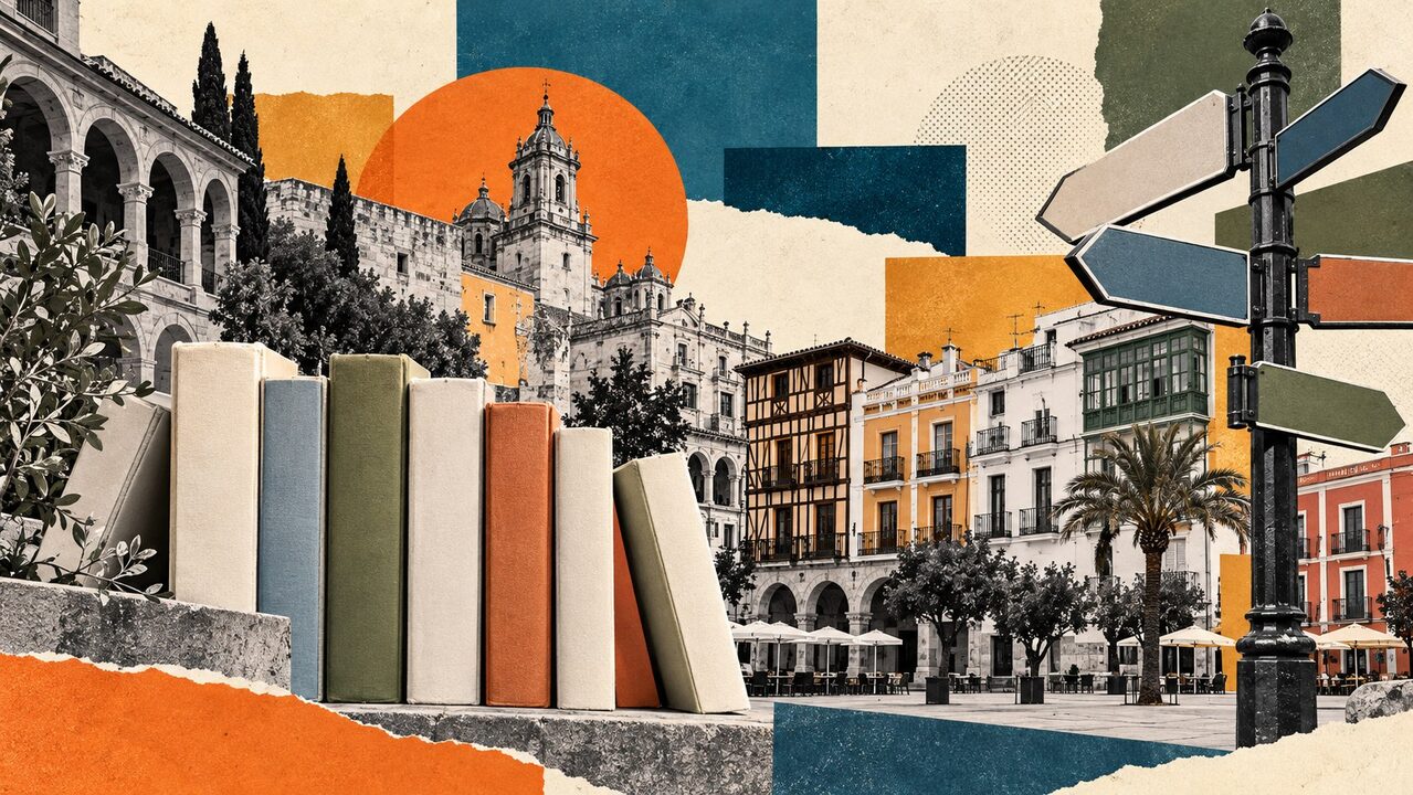 Plazas, calles y edificios de pueblos y ciudades de España